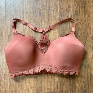 Aerie Rust Color Soft Lace Racerback Bralette Bra